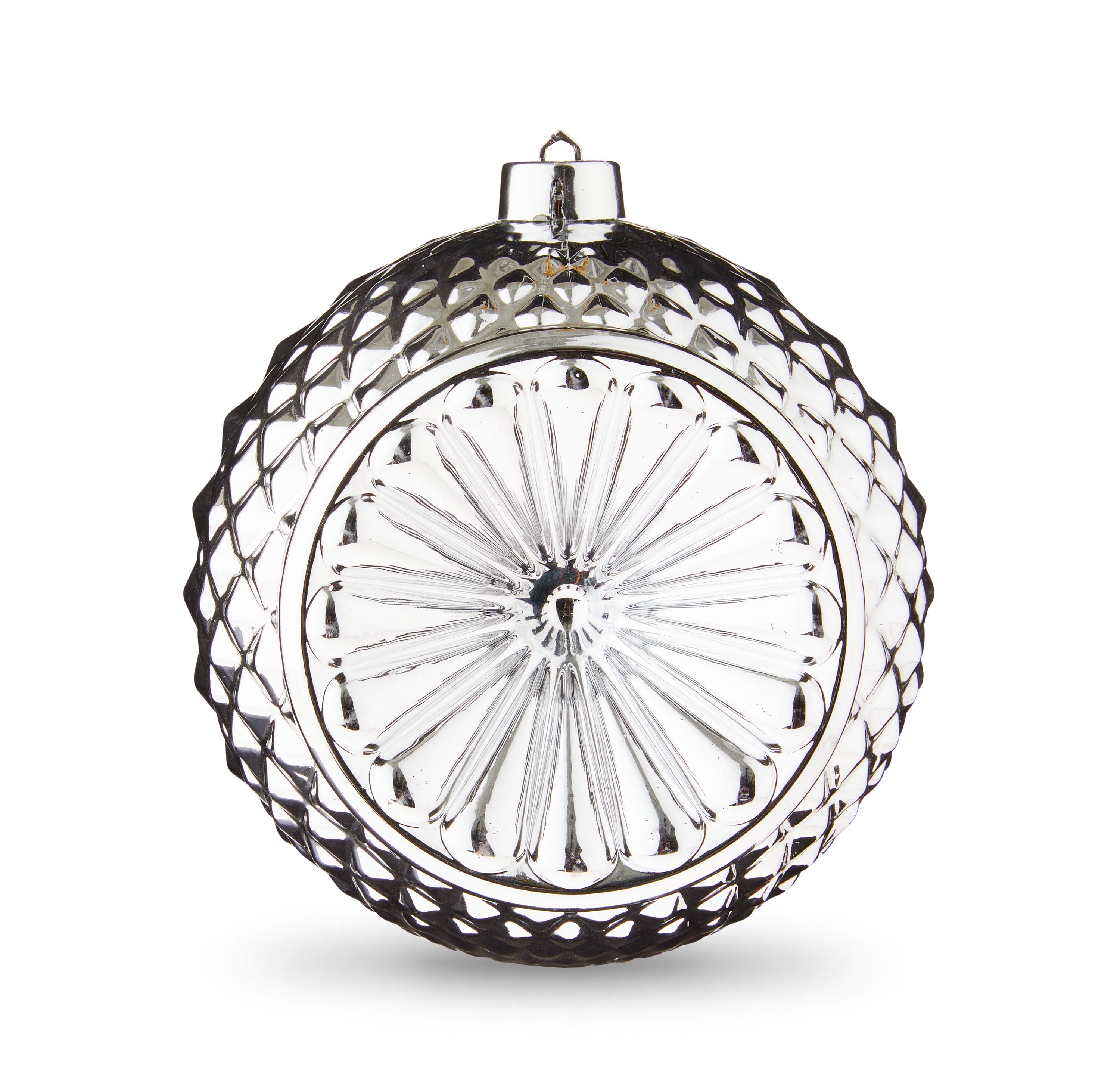 Metallic Silver VintageStyle Witch Eye 150mm Jumbo Shatterproof Round