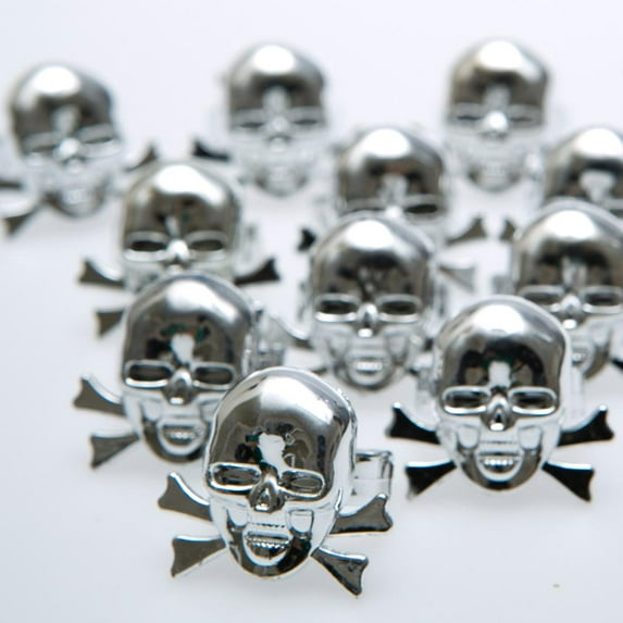 Metallic Skull & Bones Rings