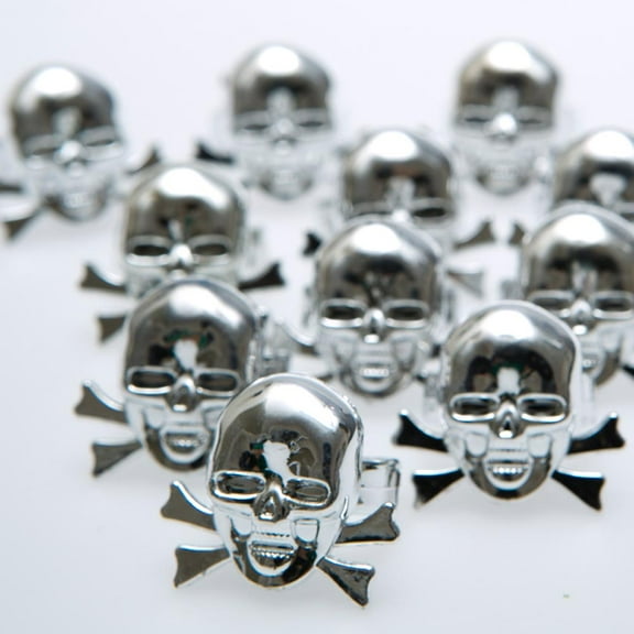 Metallic Skull & Bones Rings
