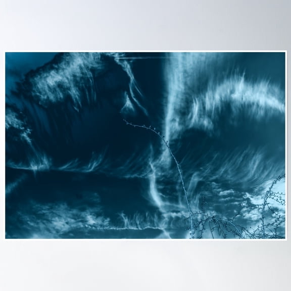 Metallic Sky Poster Wall Art, Modern Wall Decor, 16x24 UNFRAMED