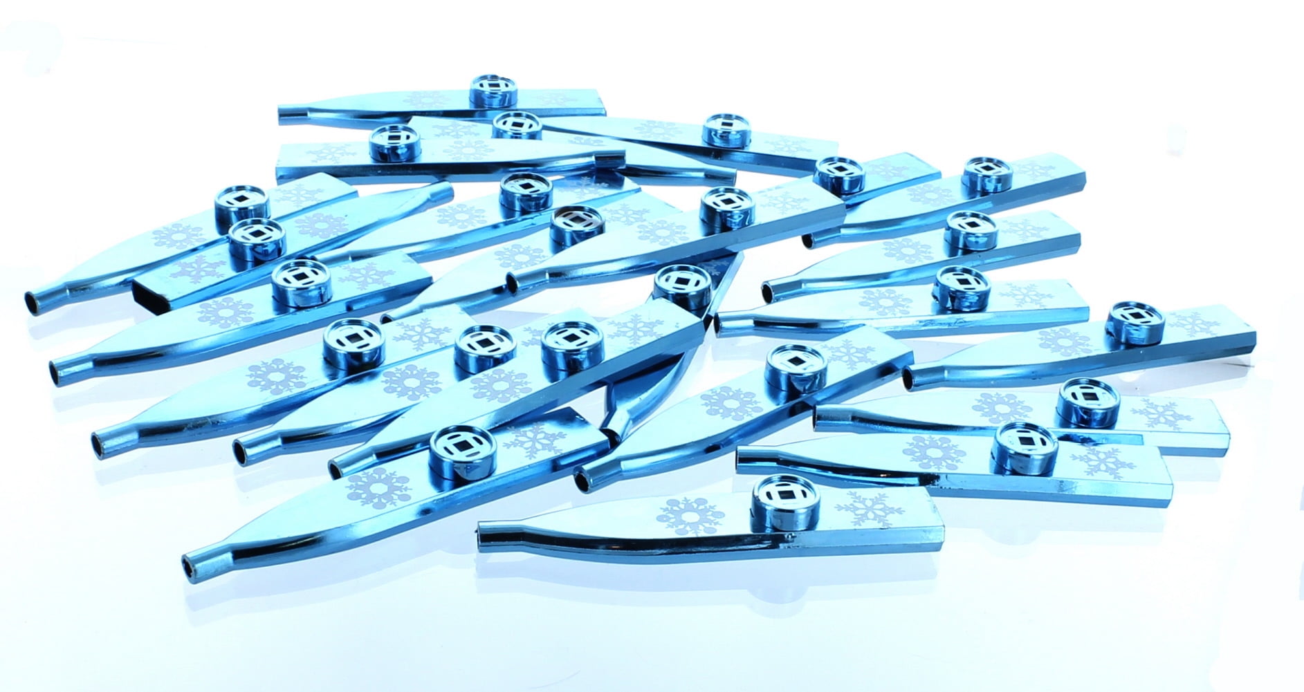 Metallic Snowflake Kazoos (2Dz) - Toys - 24 Pieces