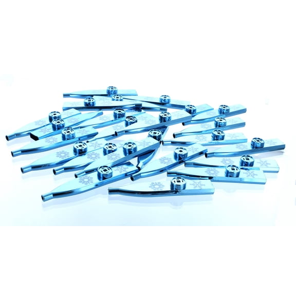 Metallic Snowflake Kazoos (2Dz) - Toys - 24 Pieces