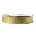 thumbnail image 1 of Metallic Taffeta Christmas Ribbon, 7/8-inch, 25-yard, Gold, 1 of 1