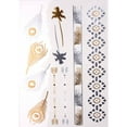 thumbnail image 1 of Metallic Temporary Tattoos - Feathers and Palm Trees, 1 of 2