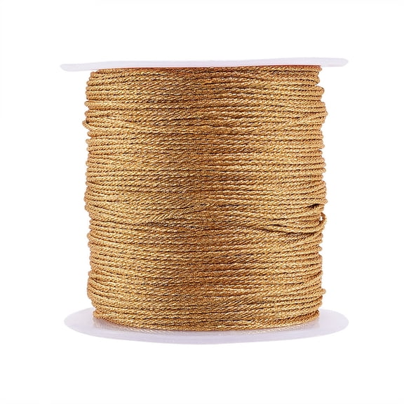 Metallic Thread Embroidery Thread for Jewelry Making Gold 0.8mm 25m/roll 1roll