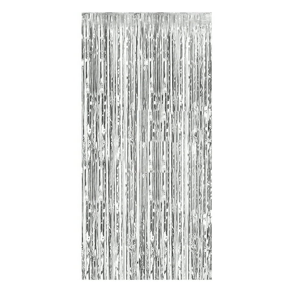Metallic Tinsel Aluminum Foil Curtain Decoration for Birthday Wedding and Holiday Party Backdrop Door Streamers