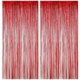 thumbnail image 1 of Metallic Tinsel Curtain Backdrop Foil Fringe Curtain Sparkling Streamers Christmas Party Background For Event, 1 of 7