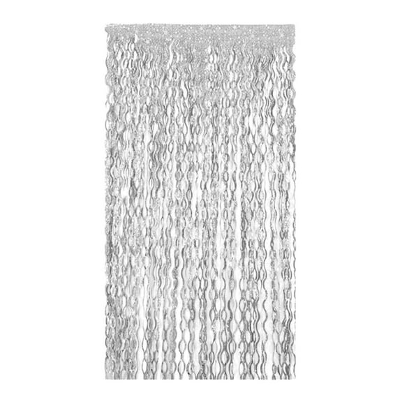 Metallic Tinsel Foil Fringe Curtain Photo Booth Backdrop Wall Decoration,Foil Fringe Backdrop Curtains,Tinsel Streamers Birthday Party Decorations,Fringe Backdrop for Graduation,Disco Party