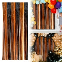 Metallic Tinsel Foil Fringe Curtains Party Decor Photo Booth Background for Halloween Birthday Bridal Baby Shower Holiday Celebration Doorway Decorations
