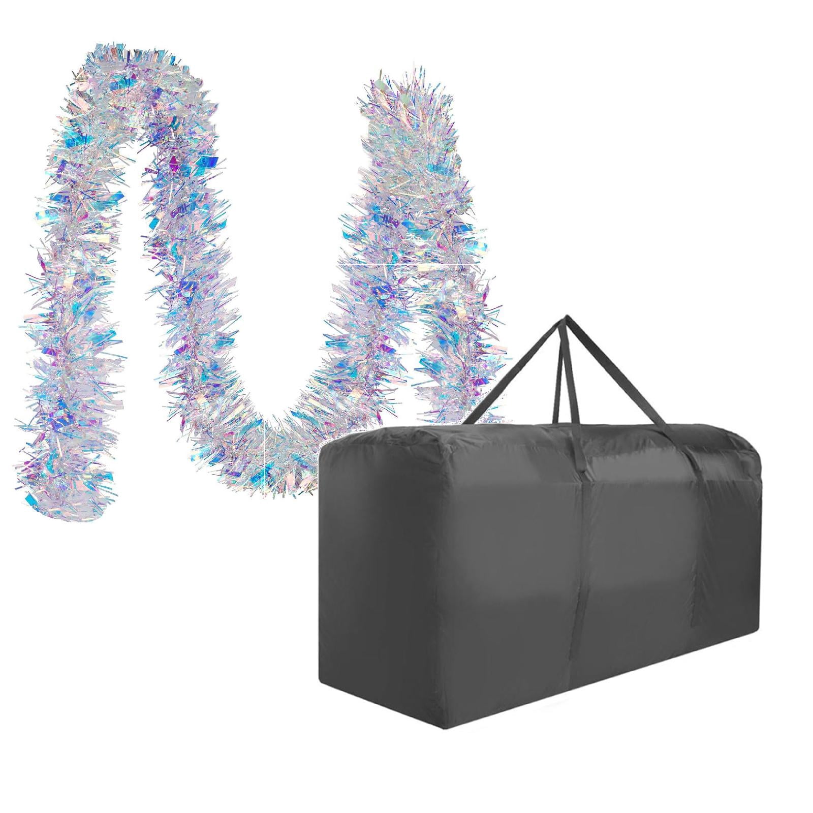 Metallic Tinsel Garland,Christmas Home Storage Bag,Colorful Twist Streamers for Christmas Decorations,Birthday Party Supplies,Indoor Outdoor Hanging Garlands for Tree,Wall,Festive Party Decor