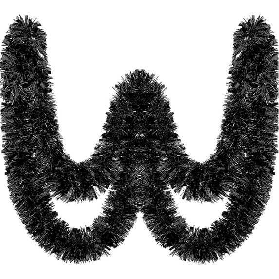 Metallic Tinsel Garland Twist Sparkly Foil Streamer Decor for Halloween Christmas Tree Party Indoor Outdoor,Garland for Mardi Gras Parade Floats New Year Wedding Birthday Celebration Decorations