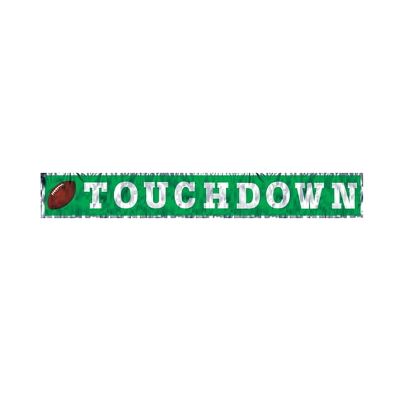 Metallic Touchdown Fringe Banner Party Accessory (1 count) (1/Pkg)