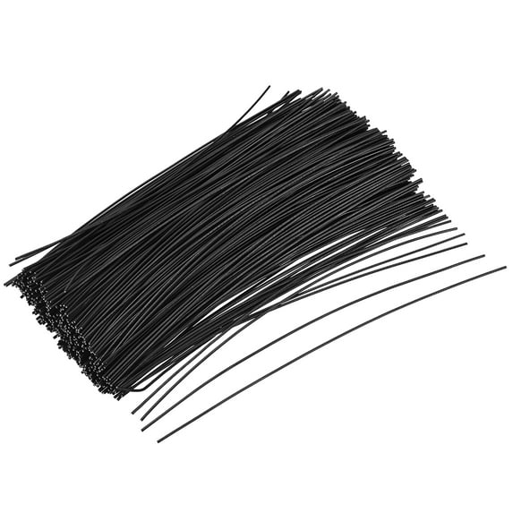 Metallic Twist Ties 150mm x 1mm Plastic Black Cable Cord Ties 1000pcs