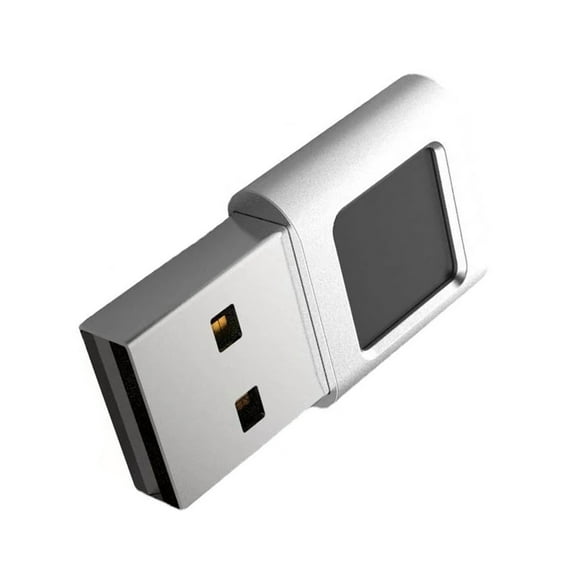 Metallic USB Fingerprint Reader for Windows 8/10/11 ( Windows 10/11 driver-free), Security Key Biometric Scanner Sensor Dongle Module for Instant Acess, Password-Free Login
