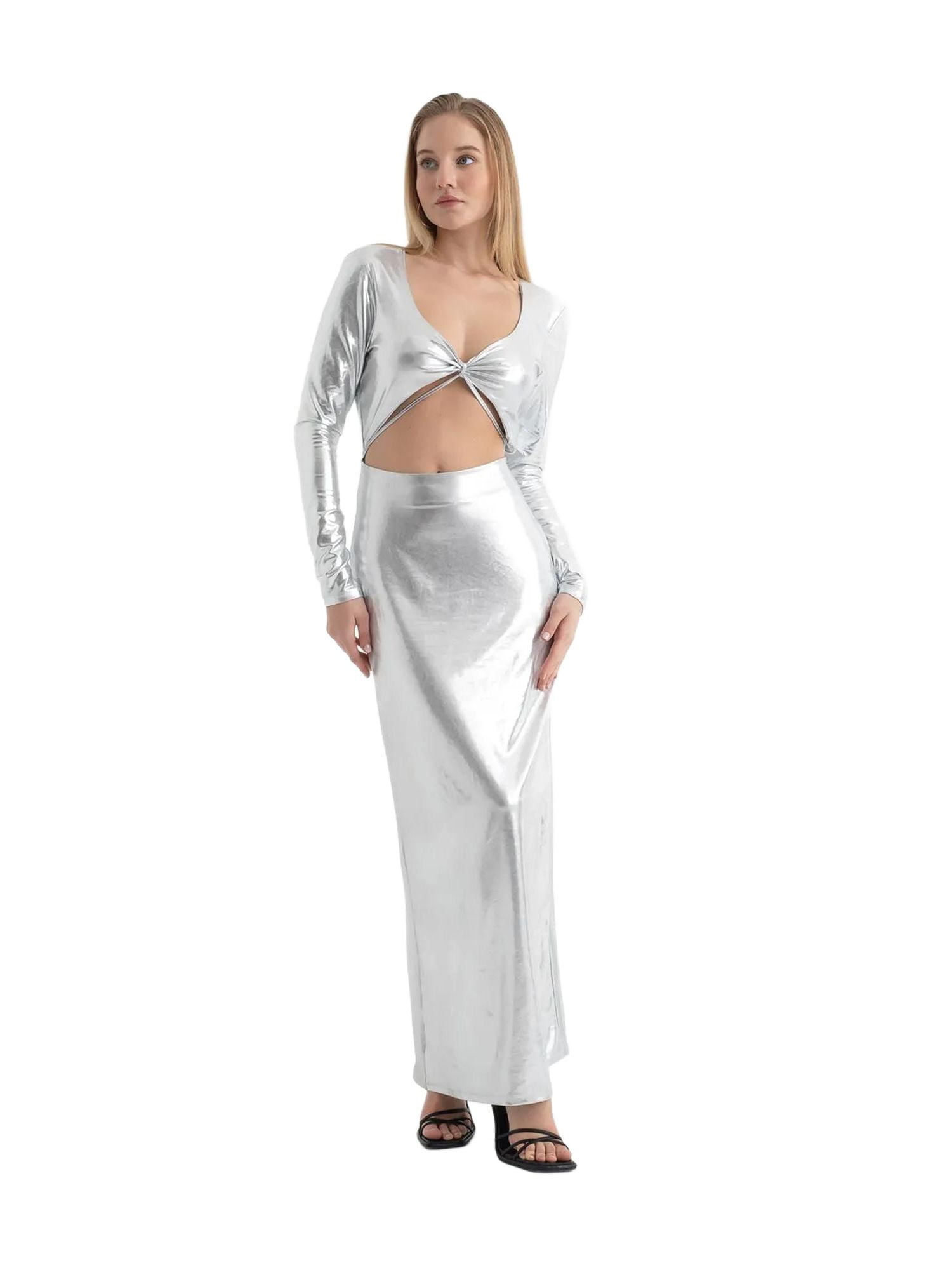 long sleeve off the shoulder dress maxi White Knit Long Sleeve Off Shoulder Maxi Kaiya Dress – SABO