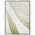 thumbnail image 1 of Metallic Waves Textured Hand Painted Framed Canvas Wall Art, 1 of 12