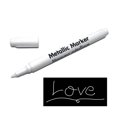 thumbnail image 1 of Metallic White Marker 0.7mm Extra Fine Point, 5-Inch, 1 of 1