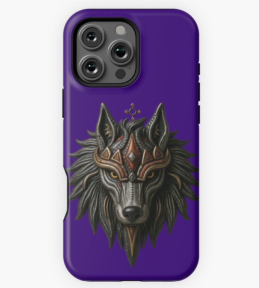 Metallic Wolf Head decor Ornate Werewolf Design Fantasy Art Werewolf ...