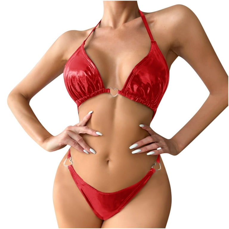 Sexy Women's Lingerie PVC Leather Set Cupless Bra Wetlook with G