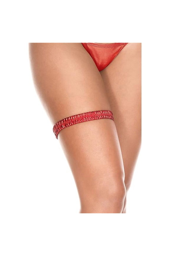 Metallic leg garter 43003-RED