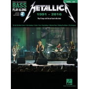 Metallica 1991-2016 - Bass Play Along Songbook with Online Audio Tab Sheet Music Bass Play Along Volume 22 8 Metallica , Paperback