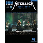 Metallica 1991-2016 Drum Play Along - Volume 48 Sheet Music Book for Intermediate Players Drum Songbook with Online Aud, Paperback