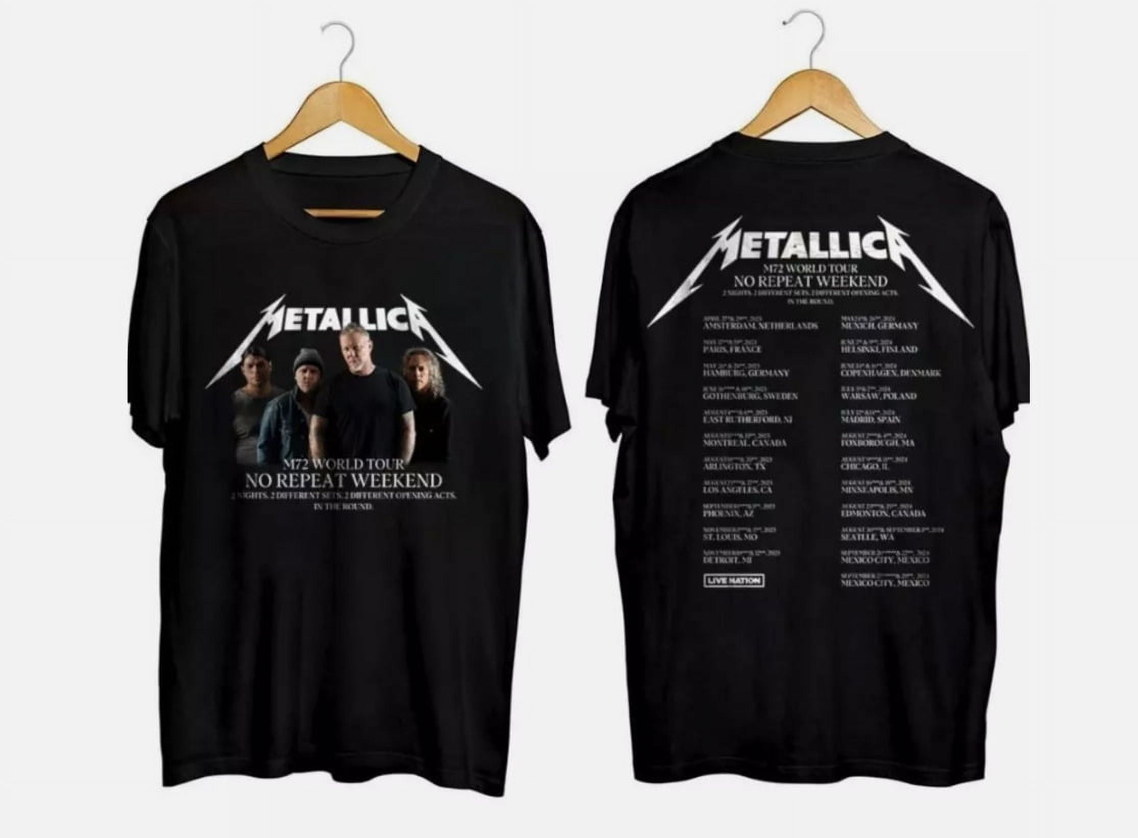 Metallica 72 Seasons 2023 2024 World Tour TShirt, Metallica Band Fan