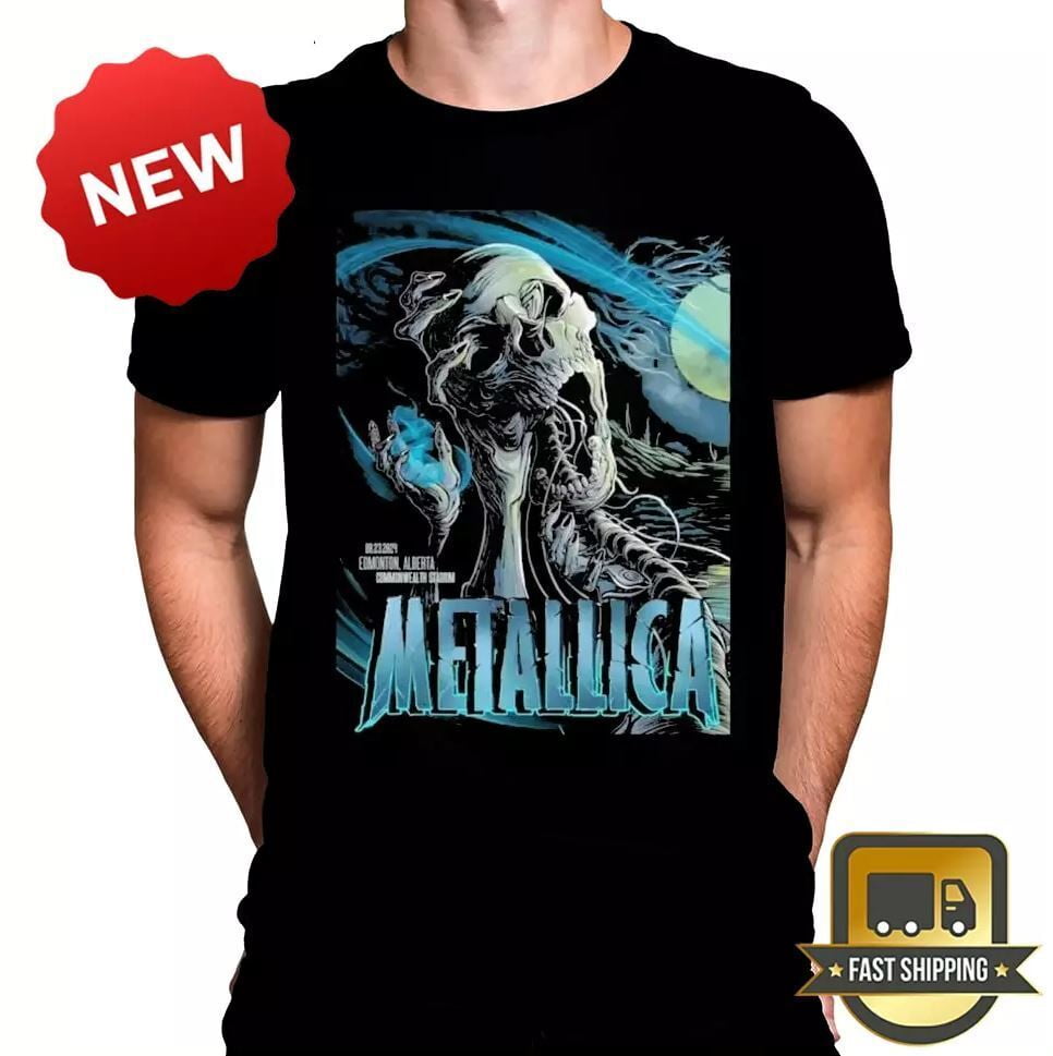Metallica August 23 2024 Edmonton Alberta Canada Tour Unisex TShirt