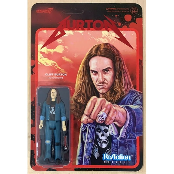 Metallica Cliff Burton ReAction Figure Cliff 'Em All Exclusive Super7
