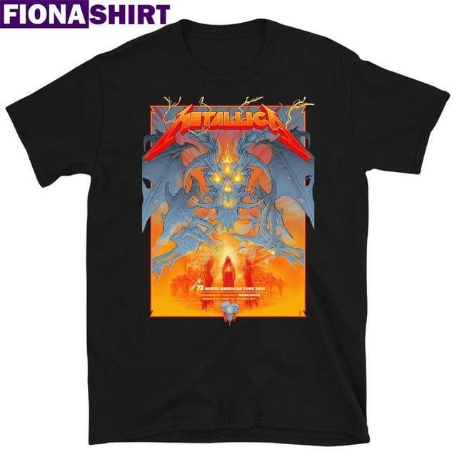 Metallica In Minneapolis Mn Minnesota Us August 16 2024 Tour Shirt