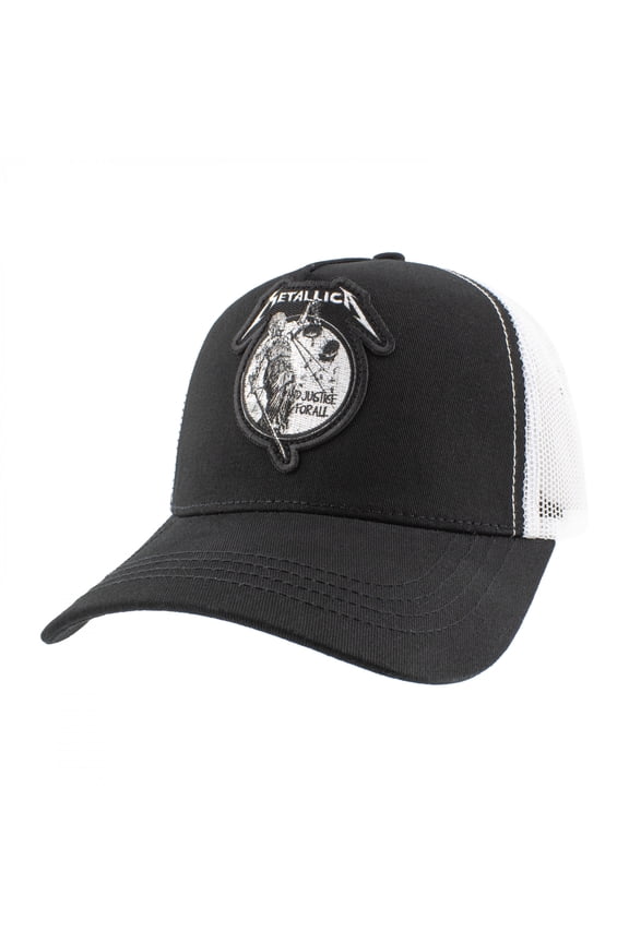 Justice For All Monochrome Mesh Snapback Hat