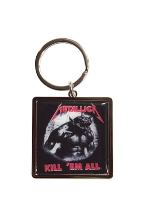 Metallica Kill 'Em All Jump In The Fire Keychain Black