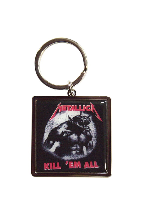 Metallica Kill 'Em All Jump In The Fire Keychain Black