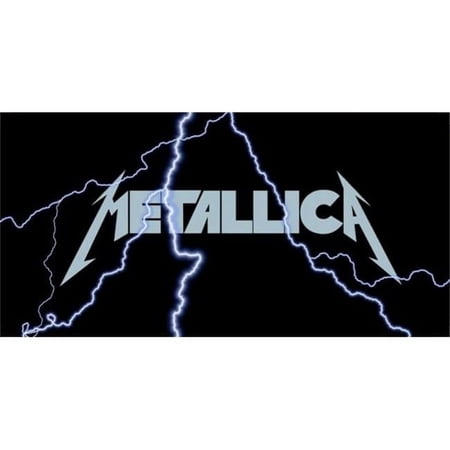 Metallica Lightning License Plate