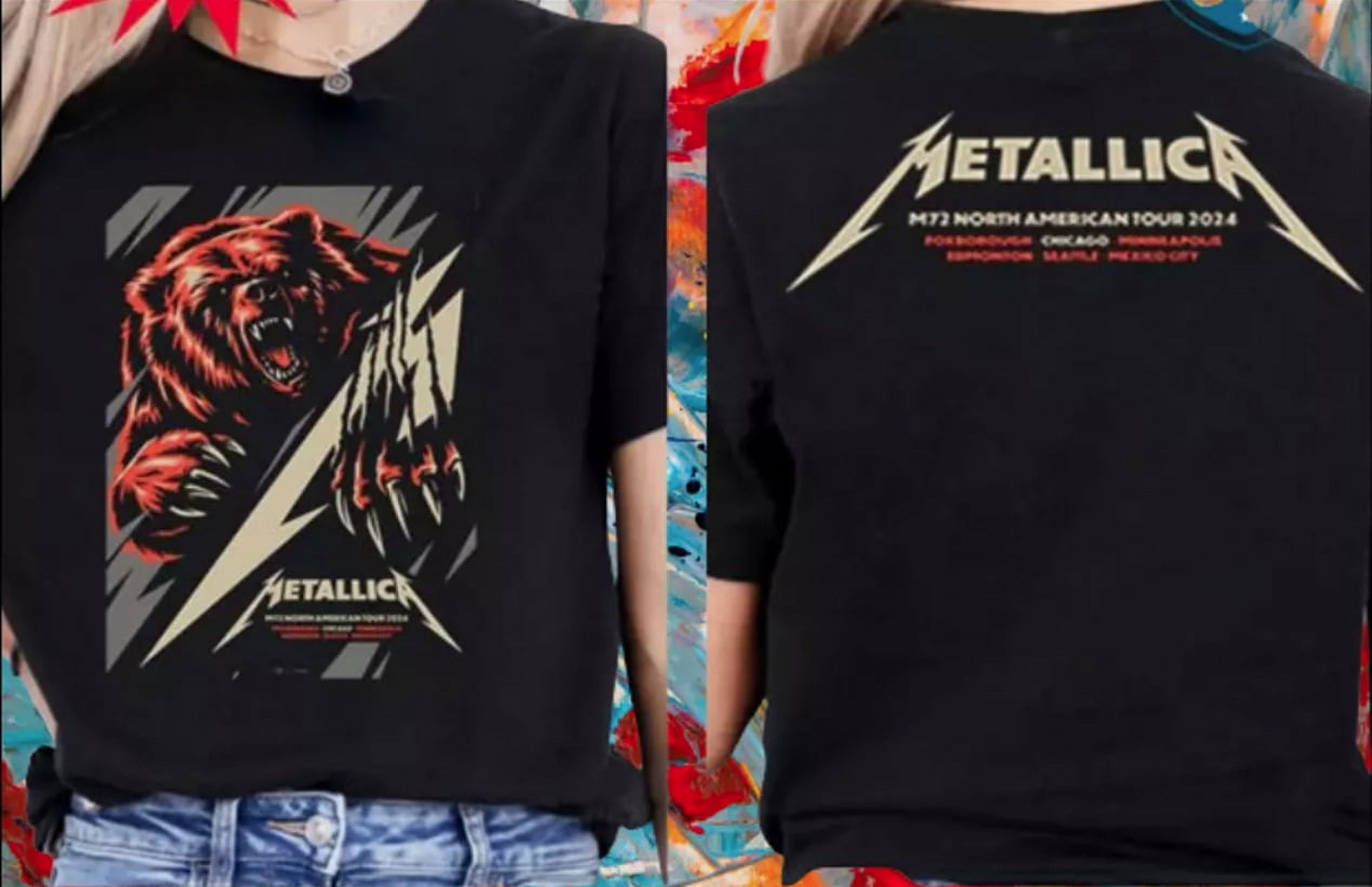 Metallica M 72 Tour 2024 world tshirt seasons metal band concert event