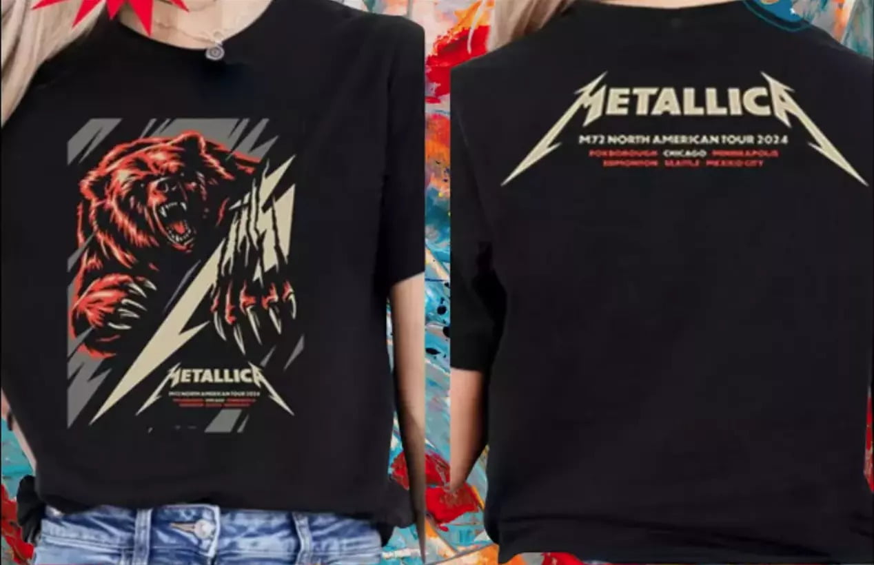 Metallica M 72 Tour 2024 world tshirt seasons metal band concert event