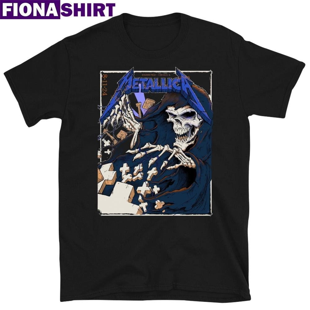Metallica M72 Chicago Tickets Soldier Field Aug 11 2025 Poster Shirt