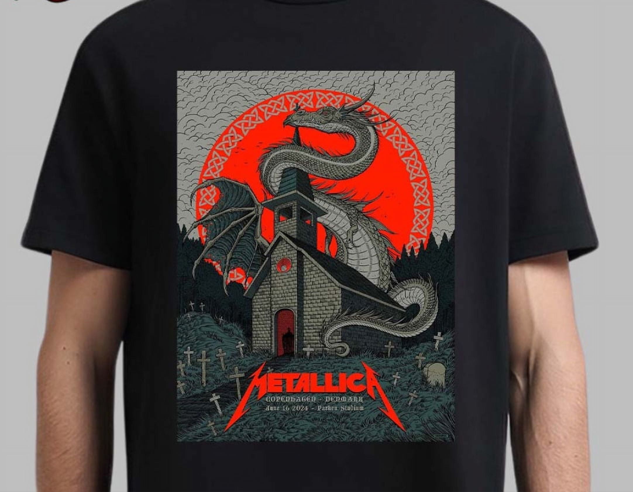 Metallica M72 Copenhagen Denmark Night 2 Poster Merch At Parken Stadium