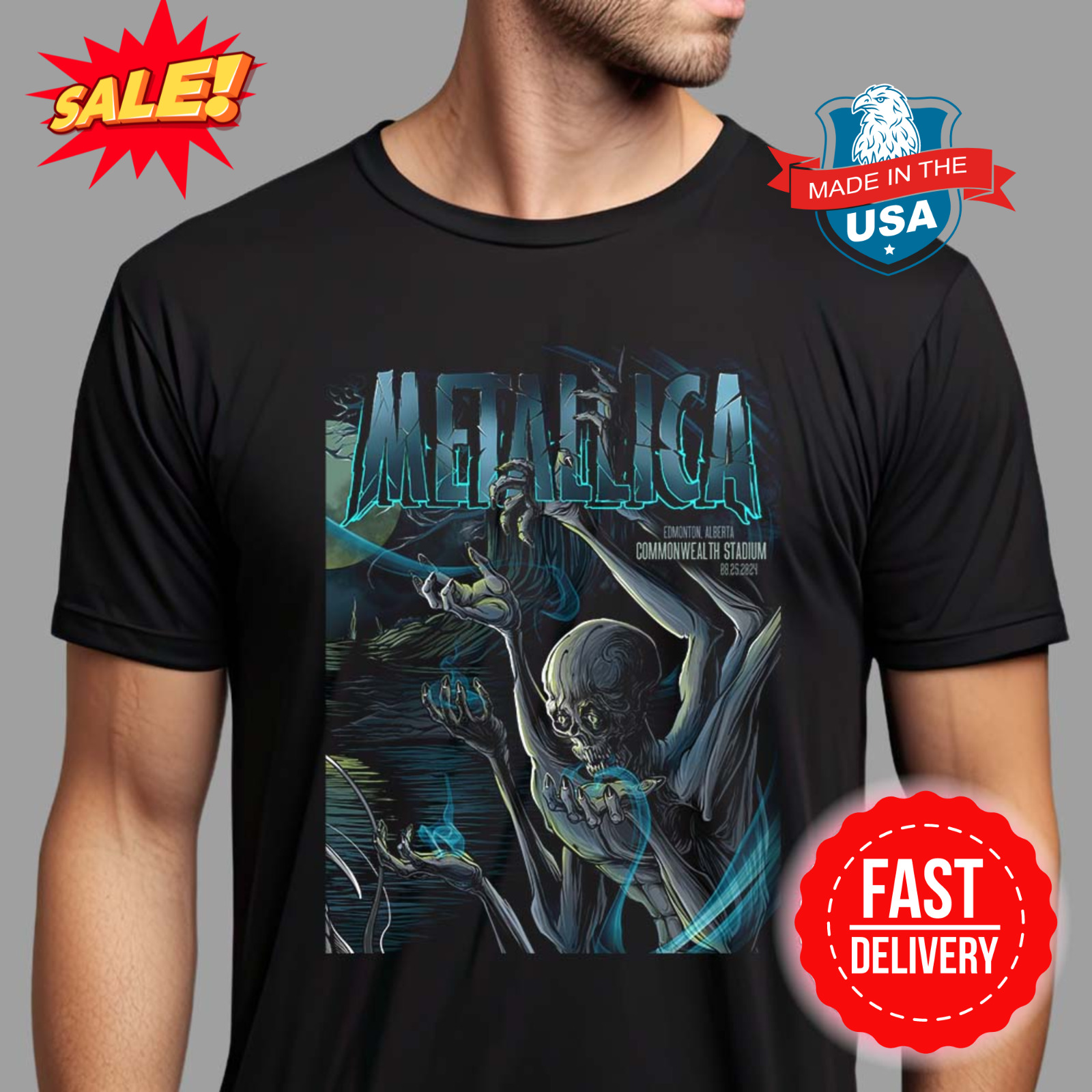 Metallica M72 Edmonton Alberta Night 2 For Commonwealth Stadium Canada