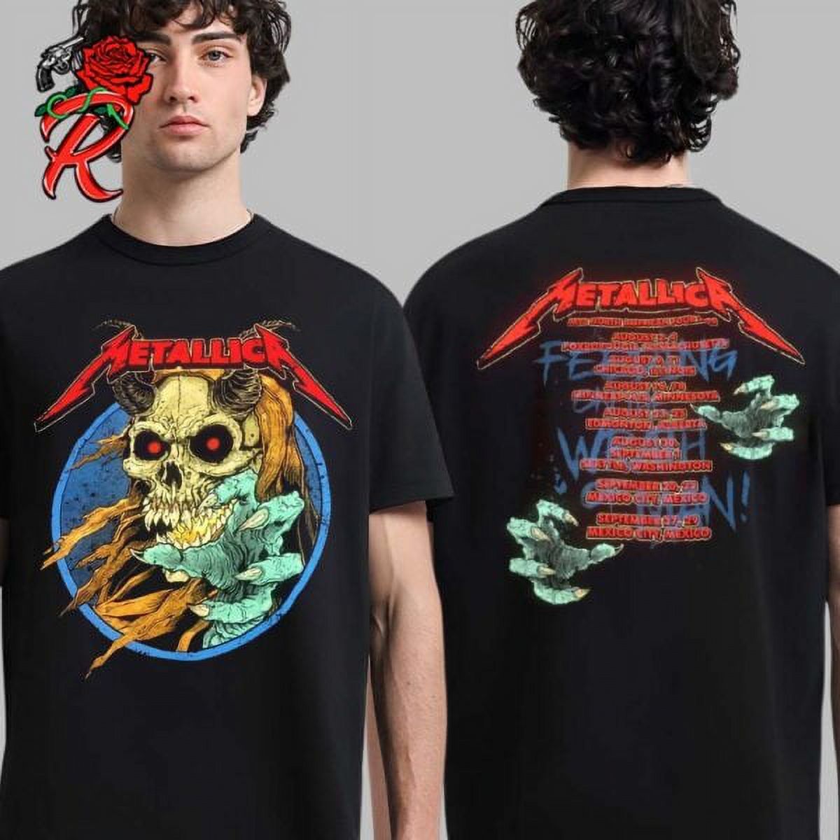 Metallica M72 North American Tour Gillette Stadium Concert 2024 Unisex