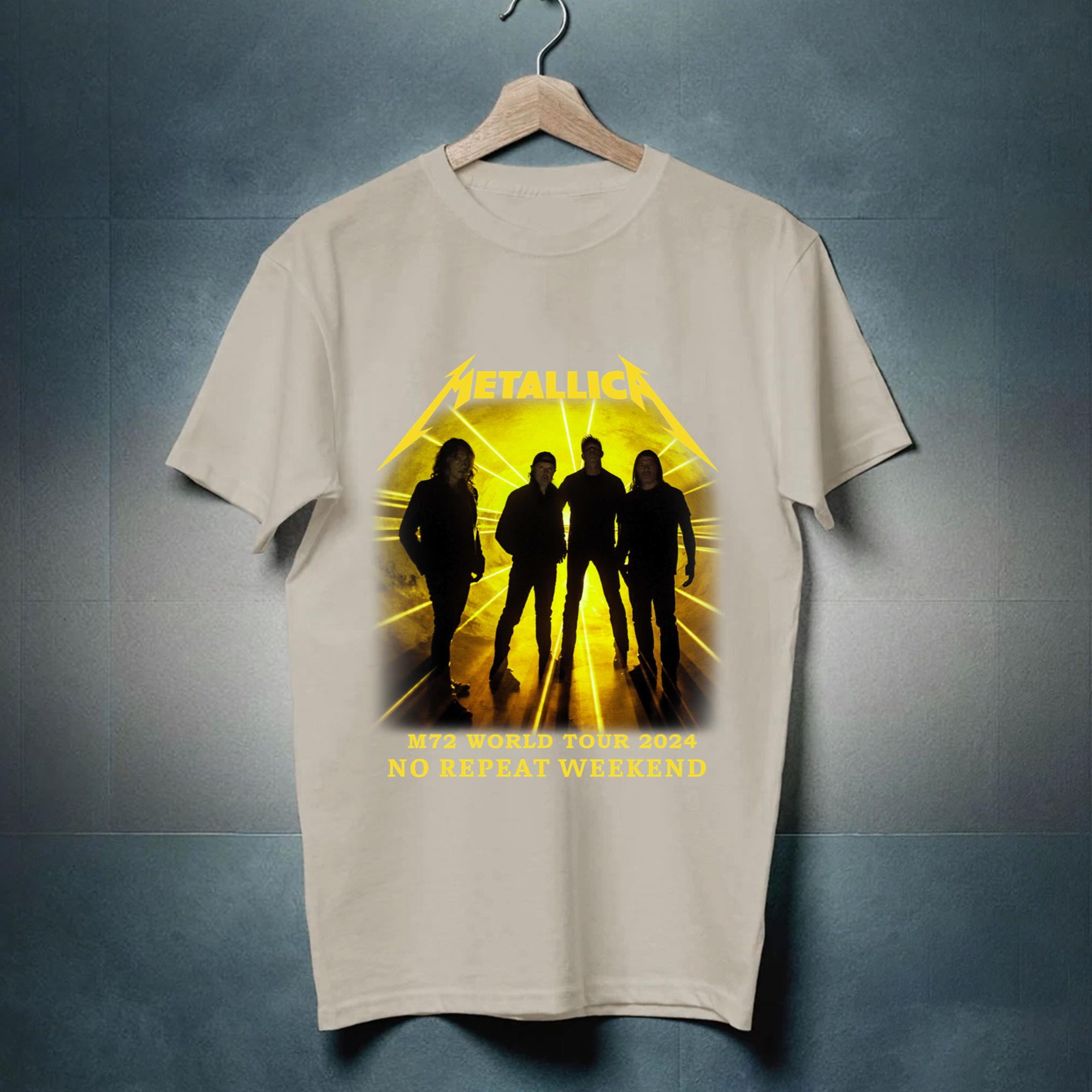 Metallica M72 World Tour 2024 No Repeat Weekend Schedule TShirt, Gift