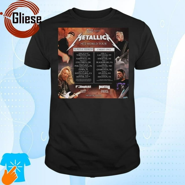 Metallica M72 World Tour 2025 Shirt