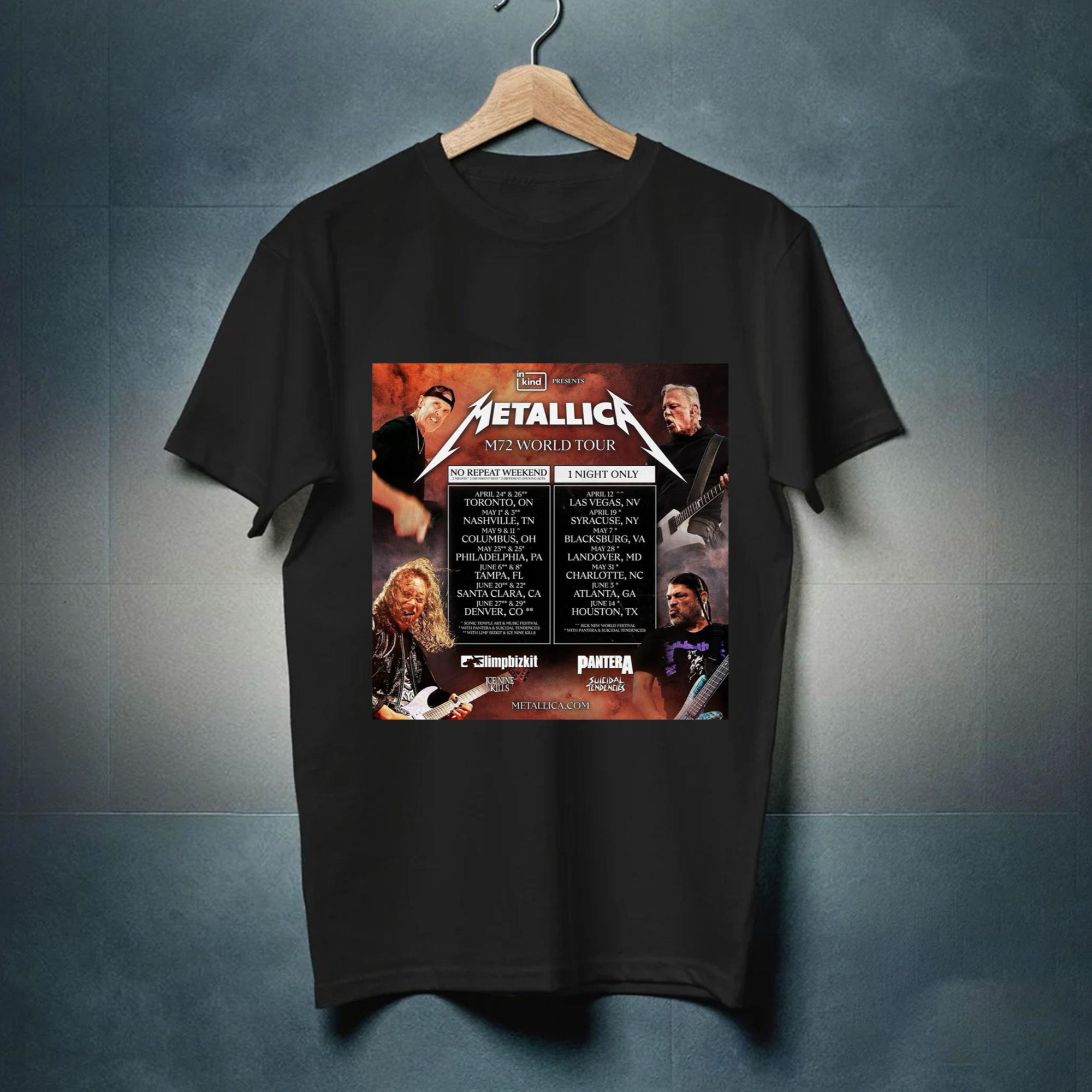 Metallica M72 World Tour 2025 Shirt