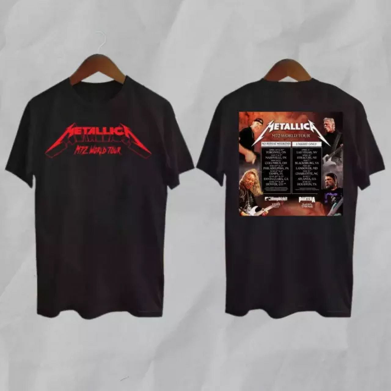 Metallica M72 World Tour Schedule Extends Into 2025 TShirt Gift All Size S5XL