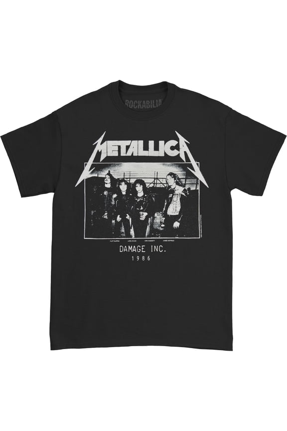 Metallica MOP Photo Damage Inc Tour Skinny Fit T Shirt
