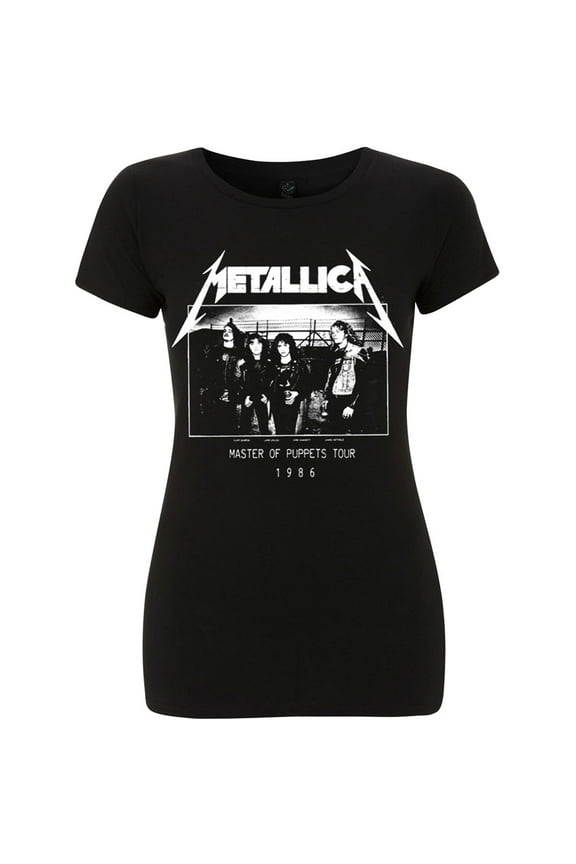 Metallica MOP Photo Damage Inc Tour Juniors T-Shirt Black Large