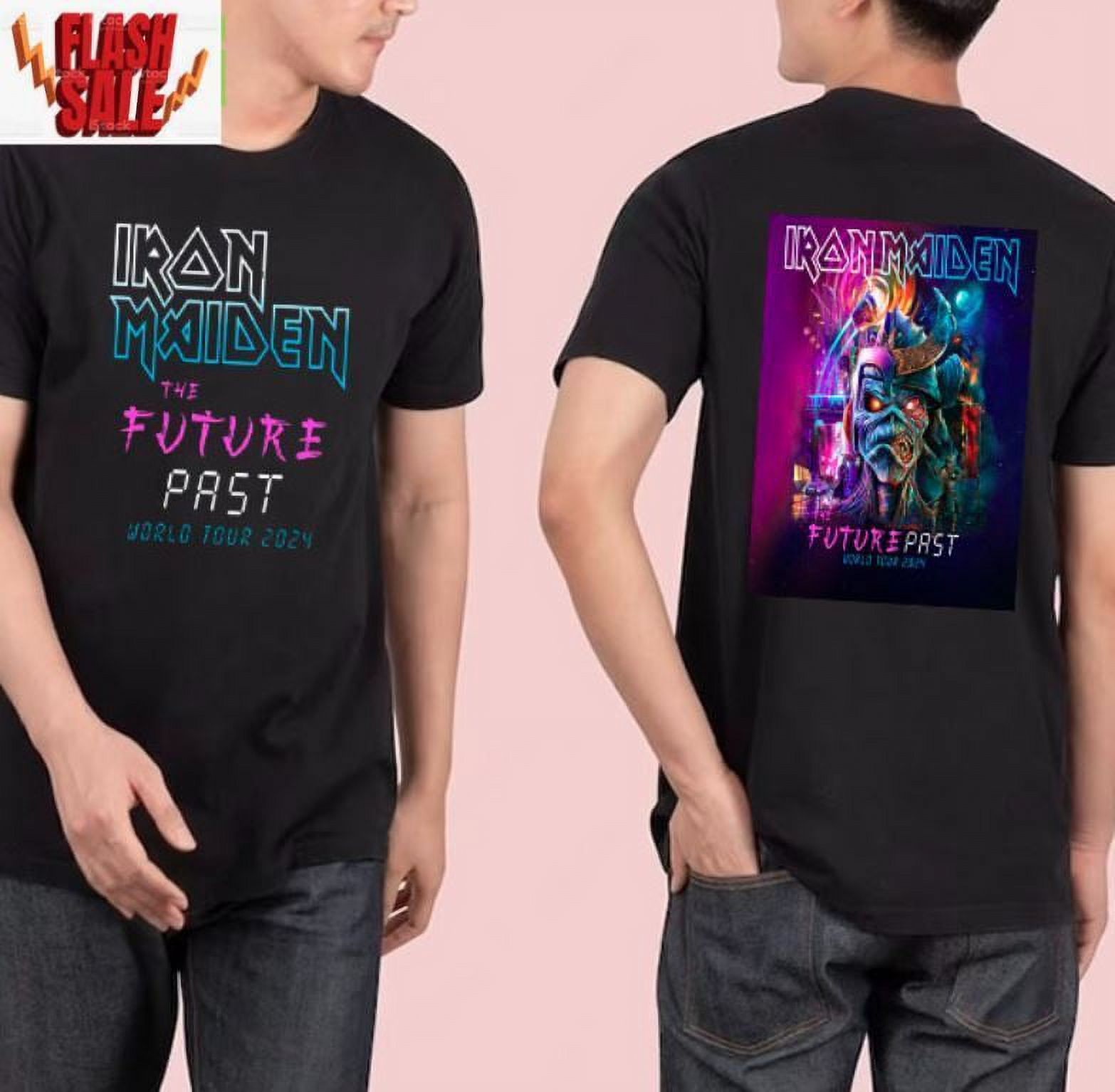 Metallica Maiden Tour 2024 TShirt Band World Metal Iron Past Future