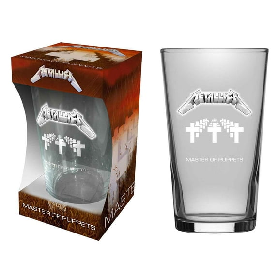 Metallica Master Of Puppets Beer Glass