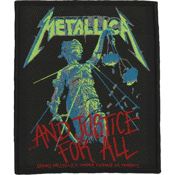 Metallica Men's And Justice For All Woven Patch Multi