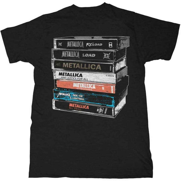 Metallica Men's Cassette T-Shirt Small | Officially Licensed Merchandise